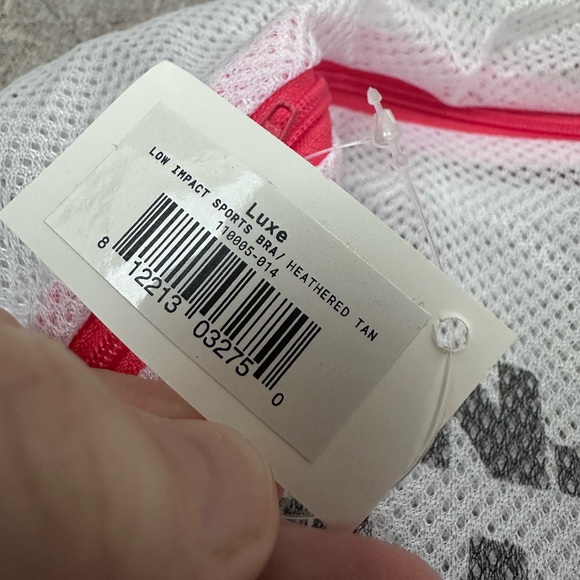 NWT SHEFIT SIZE LUXE LOW IMPACT SPORTS BRA IN HEATHERED TAN size large - Picture 5 of 8